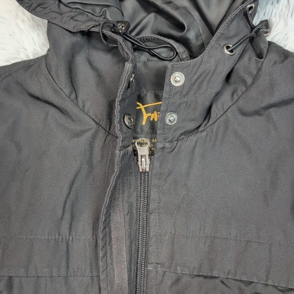 Fabio Jacket Womens M Black Hood Zip Up Gorpcore Pockets Lightweight Comfort - Picture 10 of 12